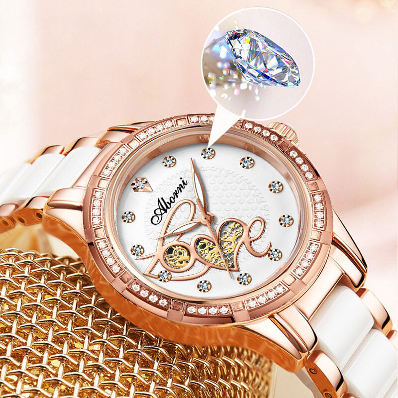 2021 new ladies watch ceramic Shi Ying fashion waterproof ladies watch