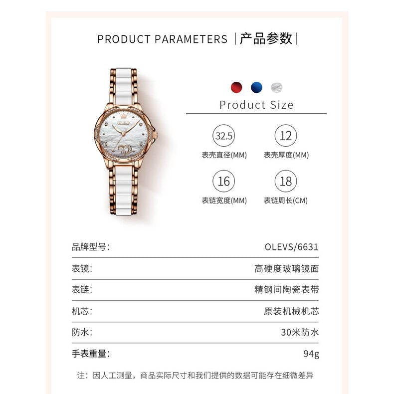 2022 New Style OLEVS/Oligian Brand Ladies Watch Hot Sale Fashion ins Waterproof Luminous