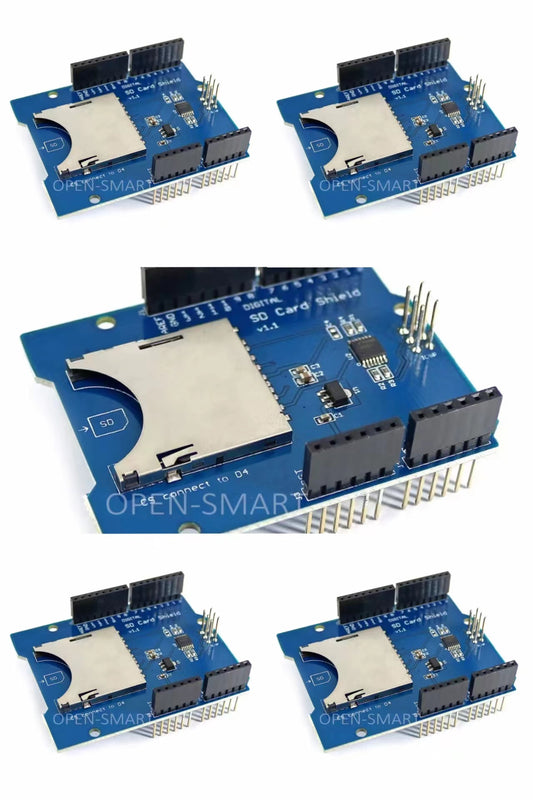 5PCS OPEN-SMARTOPEN-SMART SD / TF Card Module Shield Expansion Board Memory Shield Compatible for Arduino