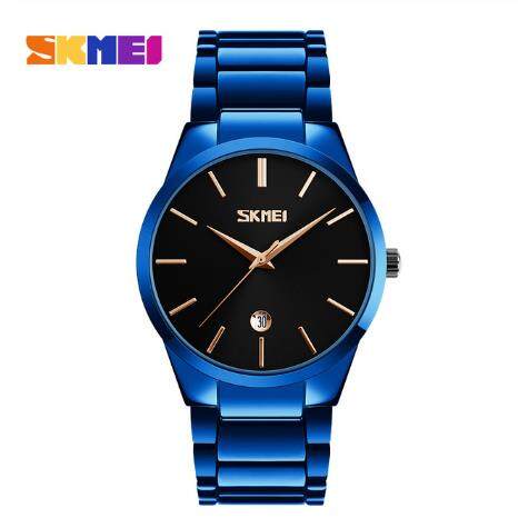 2020 SKMEI Men Watches Luxury Golden Steel Bracelet Quartz Wristwatches Date Time Male Clock Waterproof Watch Reloj hombre 9140