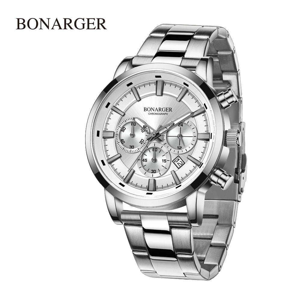 2021 new fashion men's waterproof watch fashion six pin multifunctional large dial watch luminous student watch male