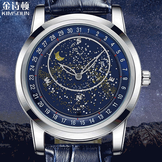 : KIMSDUN/KIMSDUN Rotating Gypsophila Starry Sky Disk Brand Men's Watch Fashionable Automatic Mechanical Waterproof Luminous