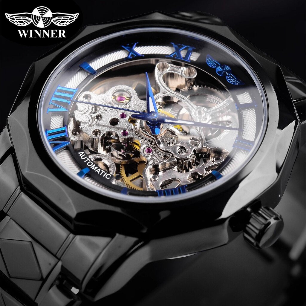 2022 New Style winner Men's Watch Fashion Casual Waterproof Hollow Automatic Mechanical