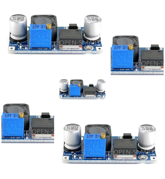 5PCS OPEN-SMARTLM2596 DC-DC Voltage Stabilizer/Regulator Module 5V / 12V / 24V adjustable compatible for Arduino