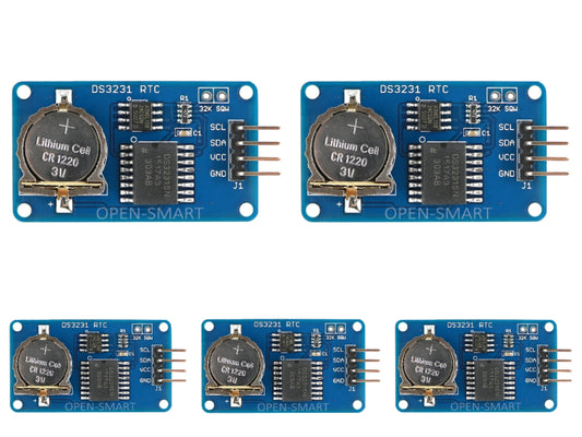 5PCS OPEN-SMARTDS3231 RTC Module with AT24C02 EEPROM High Accuracy and I2C Interface Real Time Clock module for Arduino