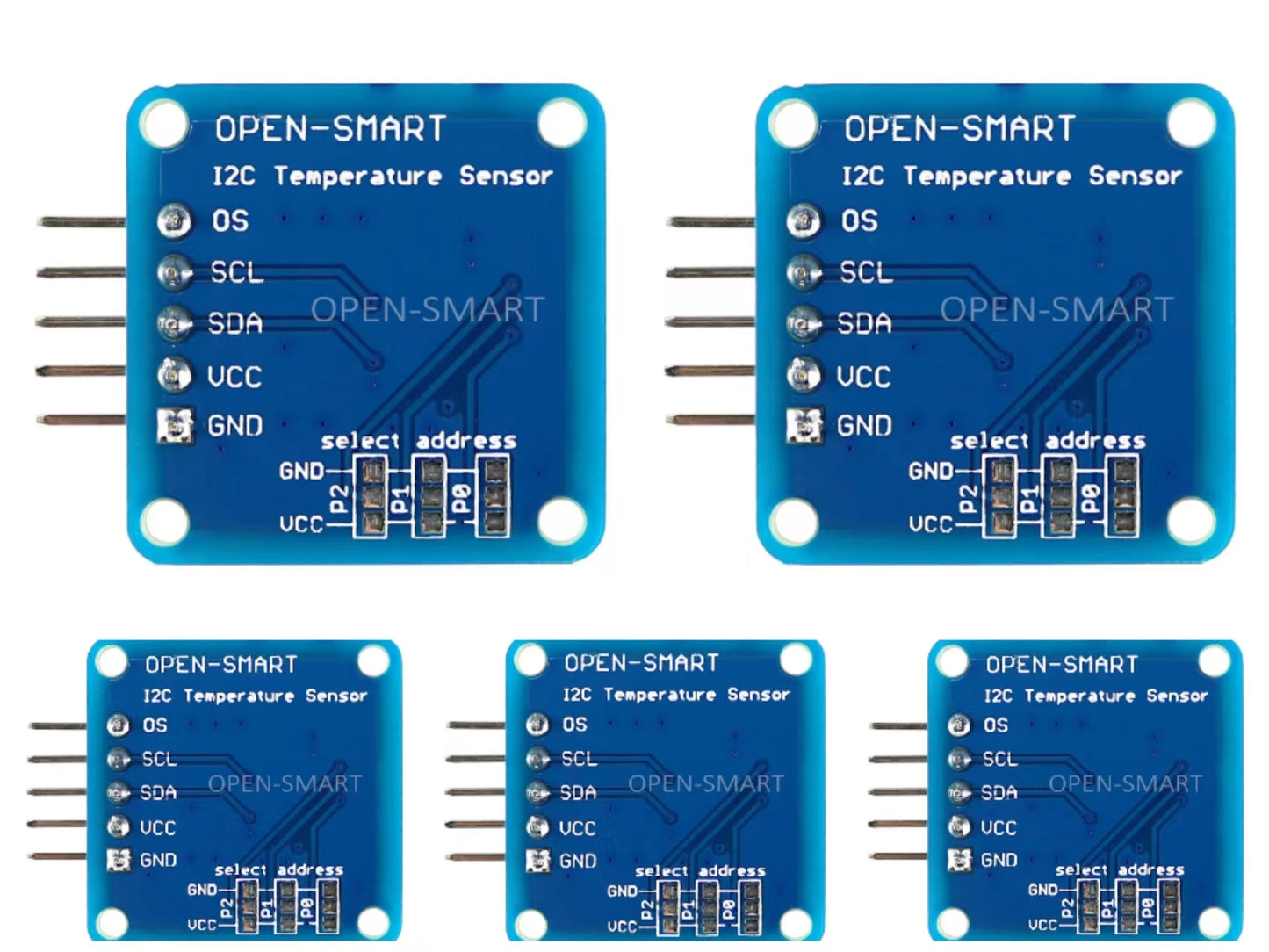 5PCS OPEN-SMARTLM75 Temperature Sensor High Accuracy LM75A Module Board Compatible for Arduino