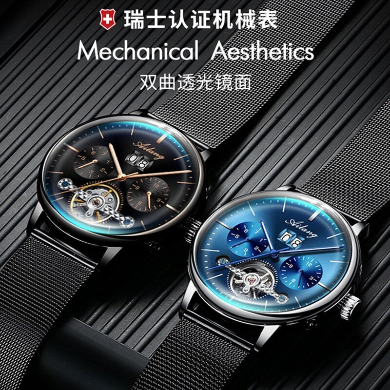 Ai Lang Hot-Selling Men's Mechanical Watch Fully Automatic New Concept Fashion Trendy Waterproof