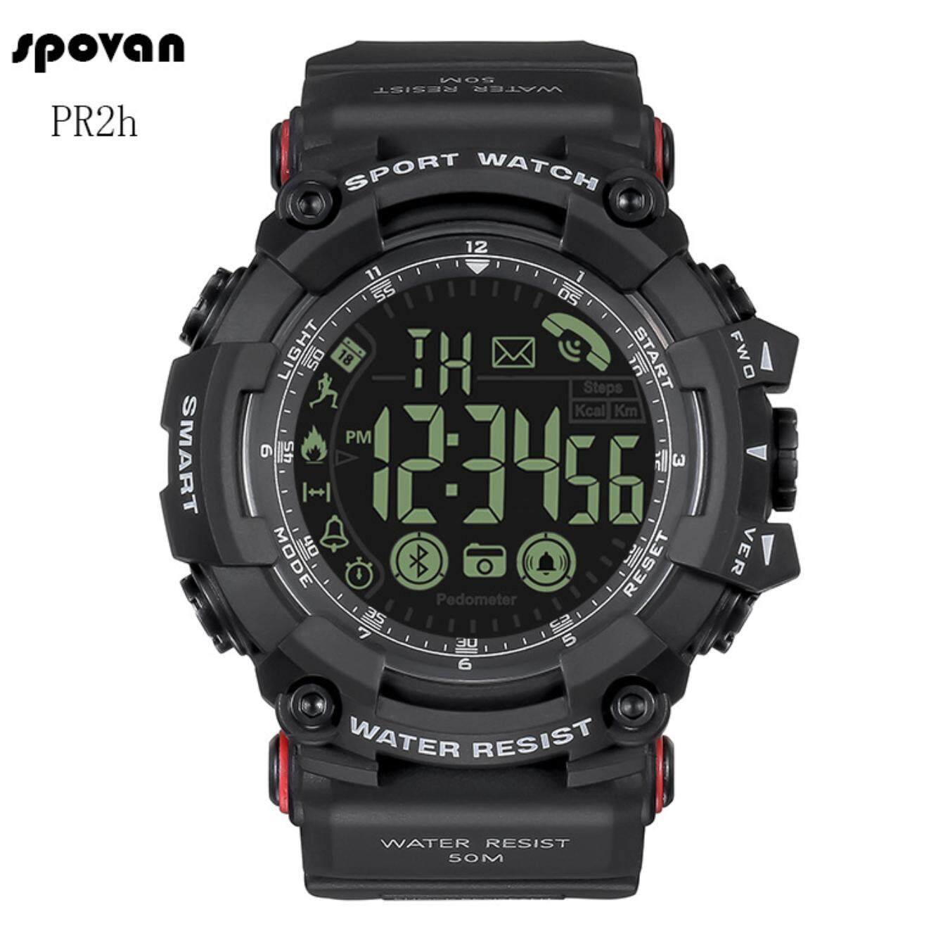 2021 new SPOVAN Smart watch PR2 Bluetooth Men's Sports waterproof Quartz Digital Watch