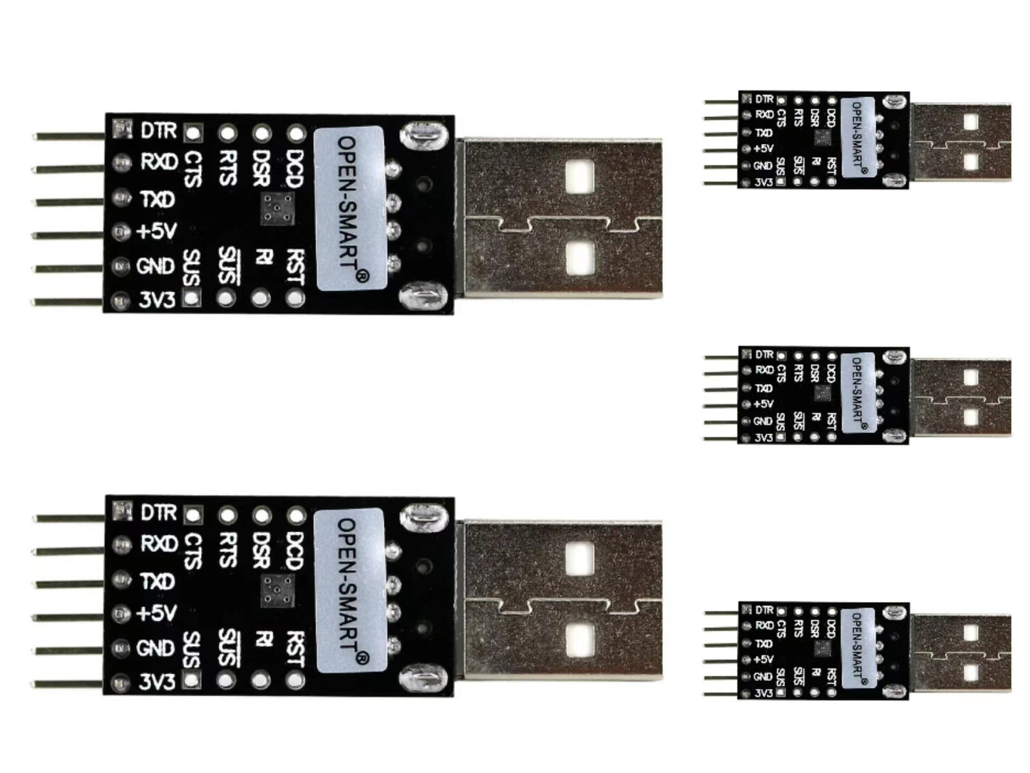 5PCS OPEN-SMART CP2102 USB to TTL Serial Adapter Module USB to UART Converter Debugger Programmer for Lilypad for Arduino