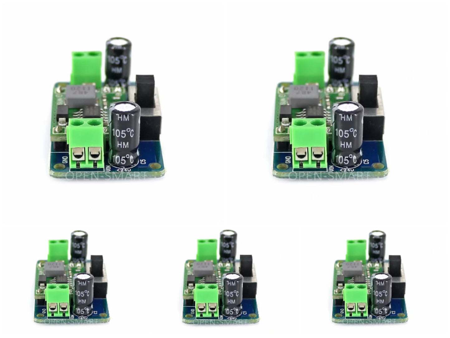 5PCS OPEN-SMARTMP1584 5V Buck Converter 7-30V to 5V Step-down Regulator Module w/ Switch for Arduino