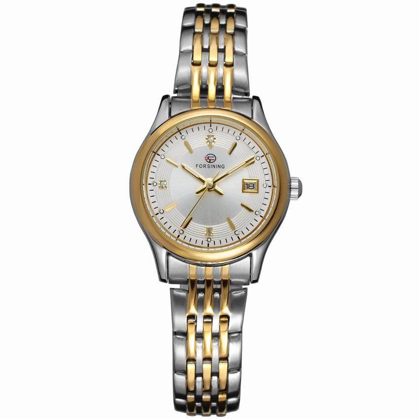 2021 New Fashion Forsining Brand Womens Watches Stainless Steel Ladies Pair Wristwatches Men Watches