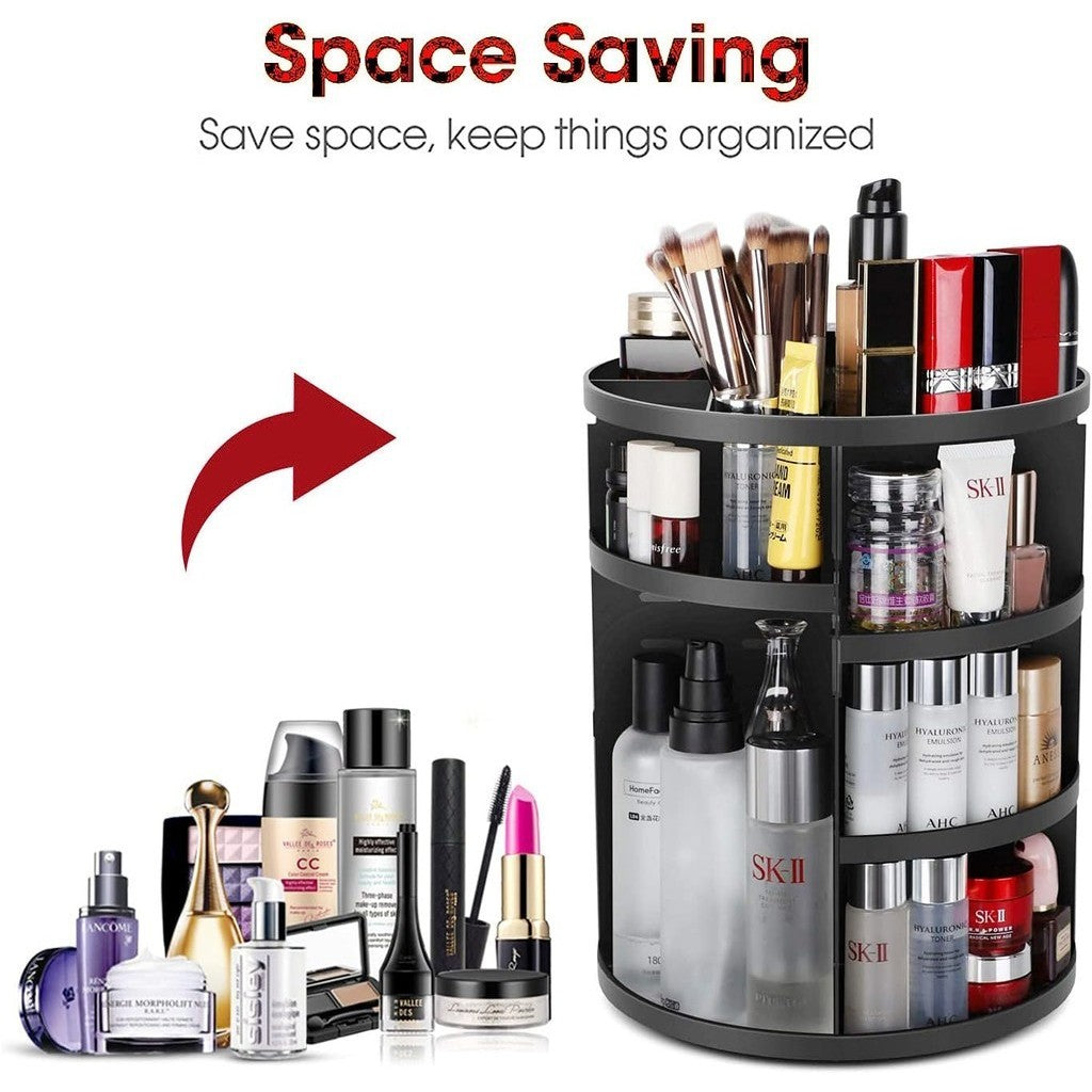 360 Degree Rotating Make up Organizers Cosmetics brush Holder Perfume Lipsticks Large Diamond Skincare Cosmetic Organizer