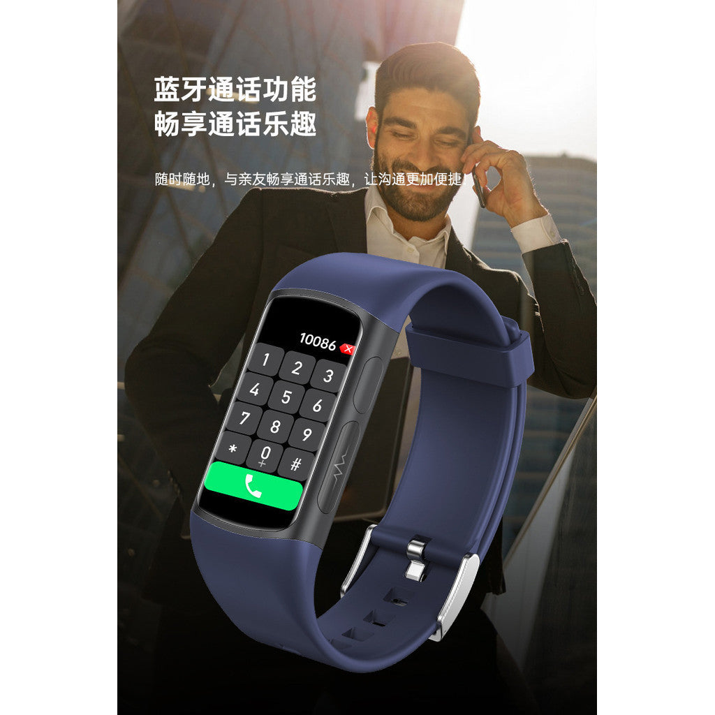 2024 New Style SPOVAN 1.47 Bluetooth Call Smart Bracelet Monitoring Adult ECG+PPG Blood Fat Urinary Acid Analysis Health Bracelet