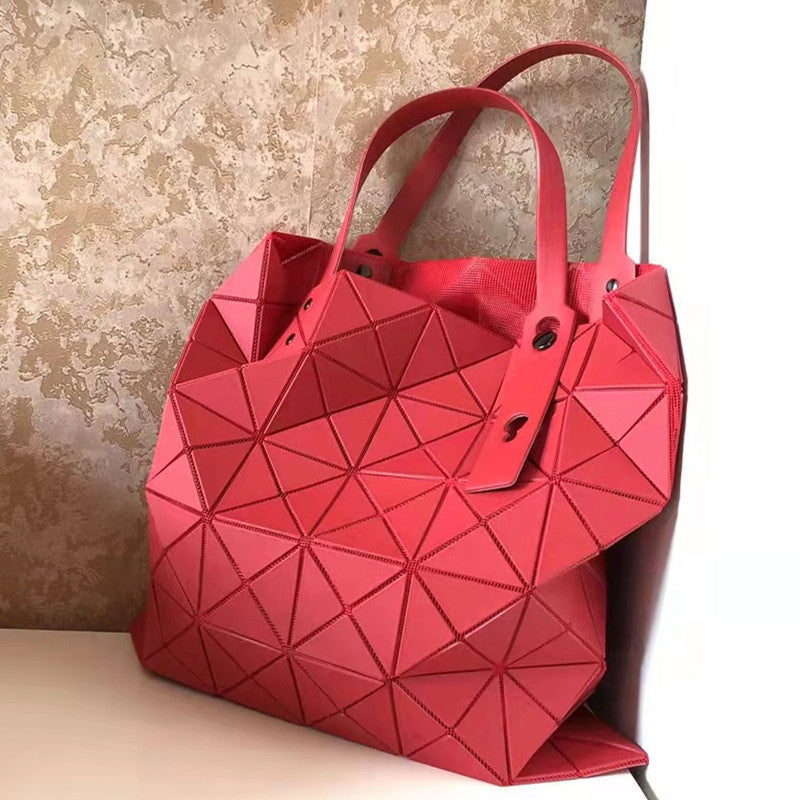 6 Grid Female Bag Shoulder Handbag Diamond Bag