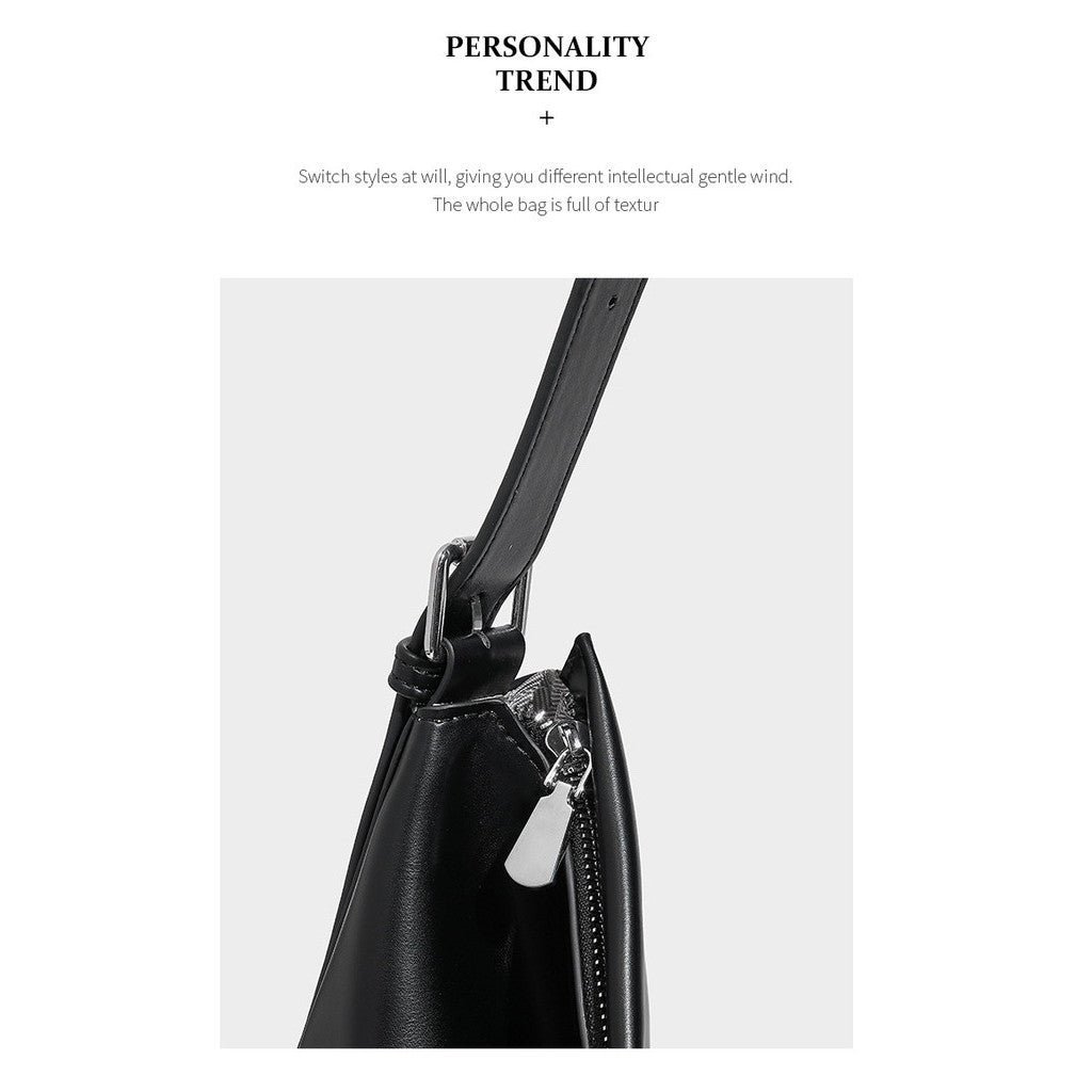 2024 Summer New Style Large-Capacity Soft Leather Ladies Messenger Bag Tote Bag Female Bag High-Quality Casual Shoulder