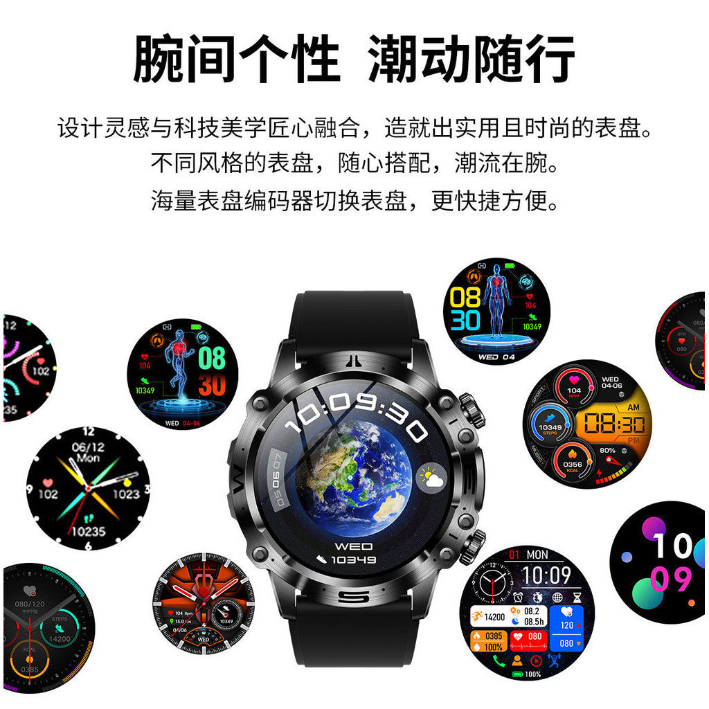 2024 New Style ET482 Smart Men's Watch Outdoor Sports AMOLDE HD ECG Bluetooth Call No Blood Sugar Men's Sports Watch