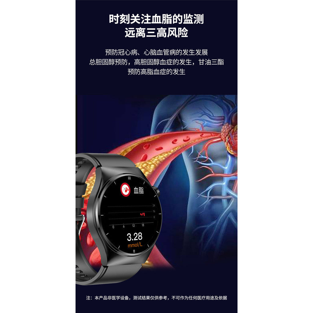 2023 New Style F320 Smart Watch Bluetooth Call Heart Rate Blood Sugar Body Temperature Blood Oxygen Healthy Laser Exercise Pedo