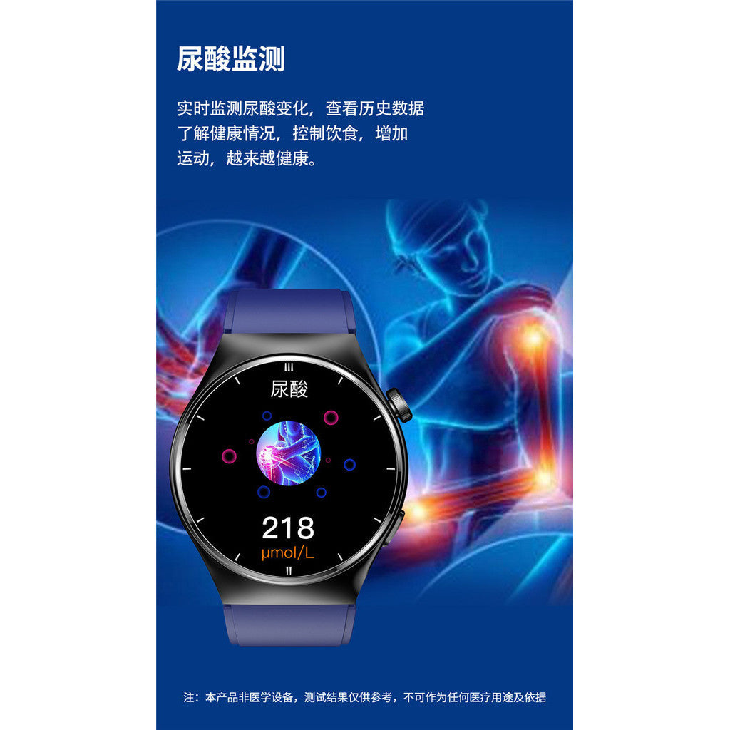 2023 New Style F320 Smart Watch Bluetooth Call Heart Rate Blood Sugar Body Temperature Blood Oxygen Healthy Laser Exercise Pedo