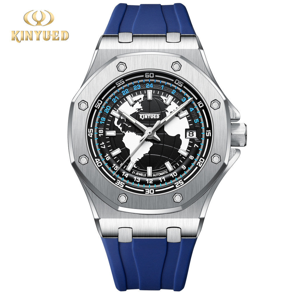 2024 new product-KINYUED full self-made men's hand machine, air merchant still men's watch J127