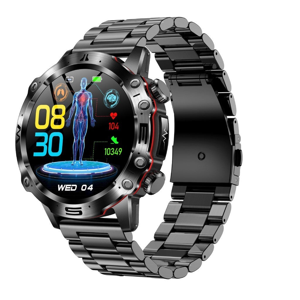 2024 New Style ET482 Smart Men's Watch Outdoor Sports AMOLDE HD ECG Bluetooth Call No Blood Sugar Men's Sports Watch