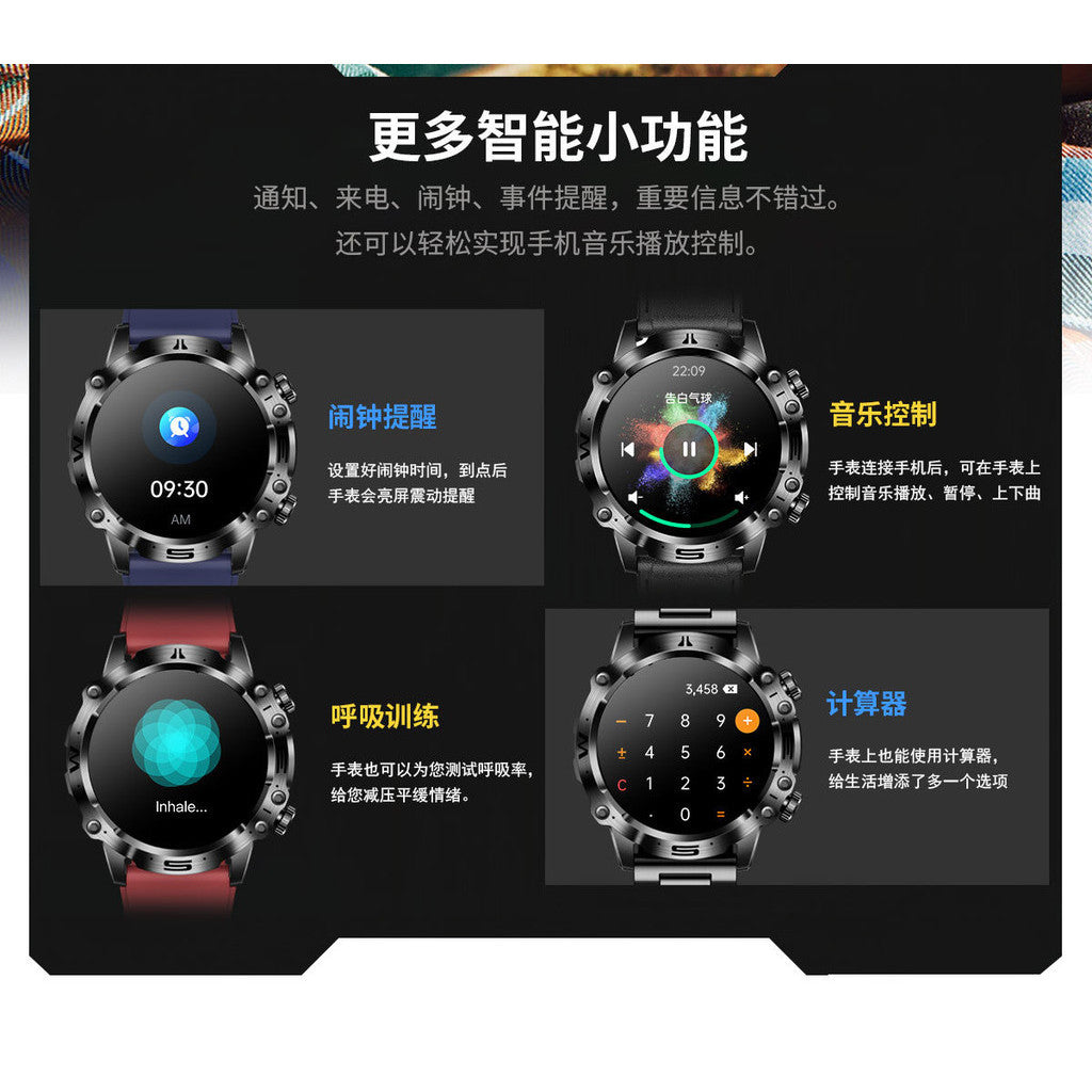 2024 New Style ET482 Smart Men's Watch Outdoor Sports AMOLDE HD ECG Bluetooth Call No Blood Sugar Men's Sports Watch