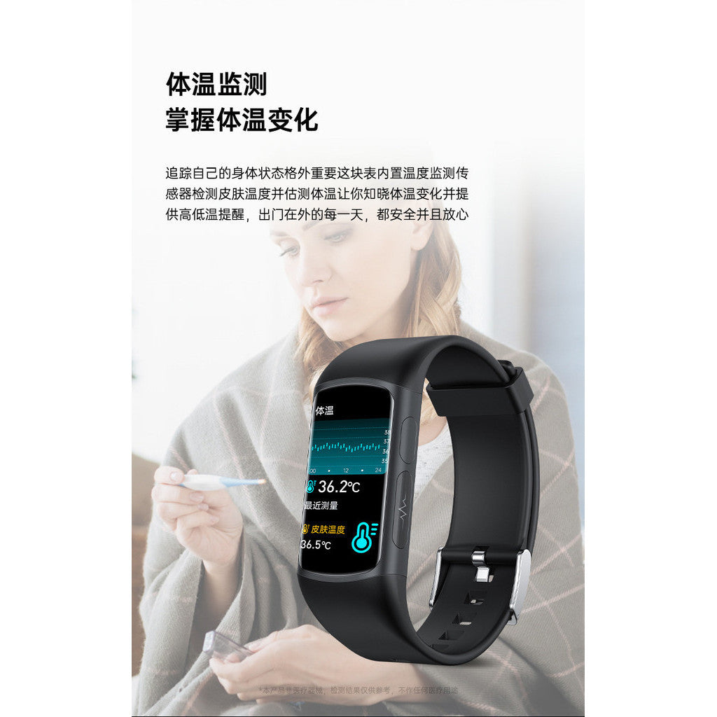 2024 New Style SPOVAN 1.47 Bluetooth Call Smart Bracelet Monitoring Adult ECG+PPG Blood Fat Urinary Acid Analysis Health Bracelet