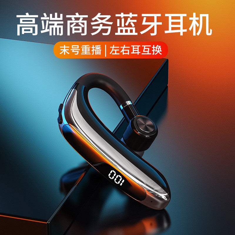 2024 New Style Bluetooth Headset Wireless Hanging Ear Type with Power Digital Display Universal ios Android Long Battery Life Noise Reduction