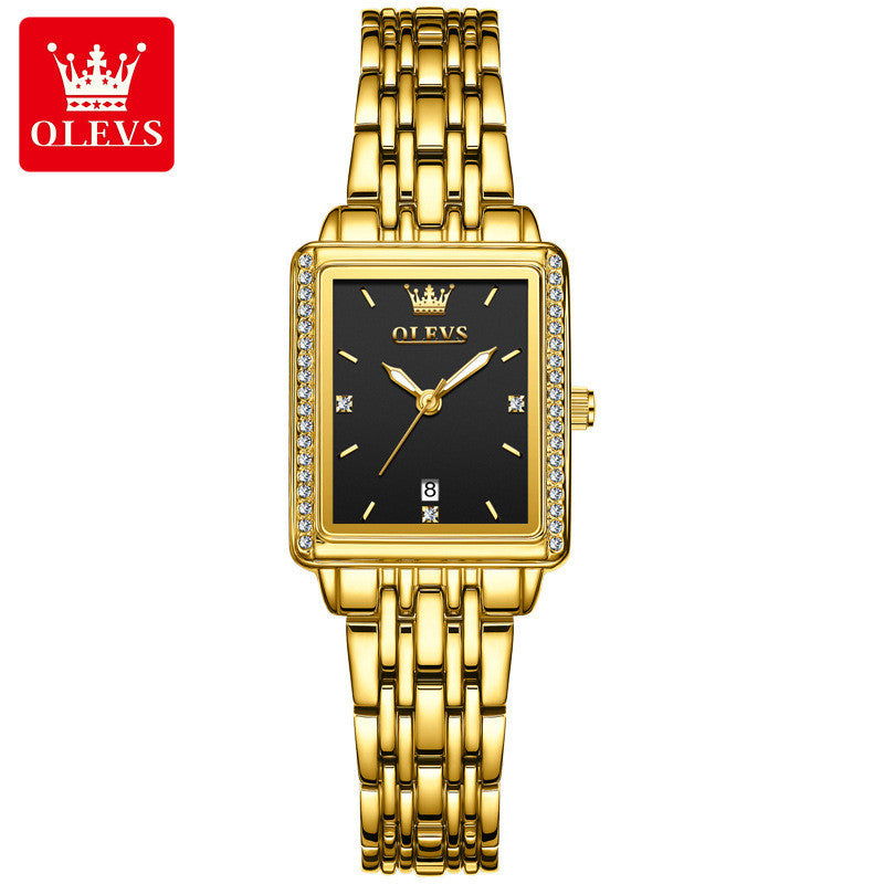 2024 New Style OLEVS 9995 Brand 520 Simple Rectangular Ladies Quartz Watch