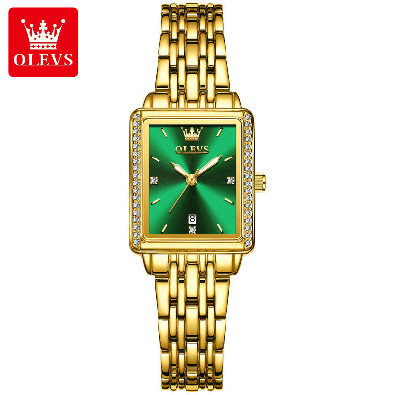 2024 New Style OLEVS 9995 Brand 520 Simple Rectangular Ladies Quartz Watch