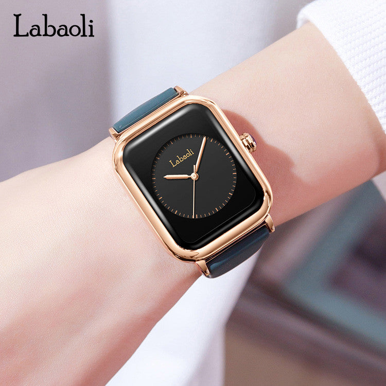 Abaoli Square Light Luxury Niche Hot-selling Simple All-match Waterproof Quartz Ladies Watch LA315