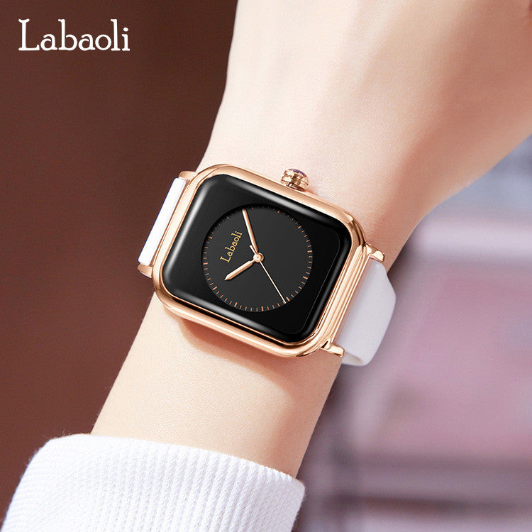 Abaoli Square Light Luxury Niche Hot-selling Simple All-match Waterproof Quartz Ladies Watch LA315