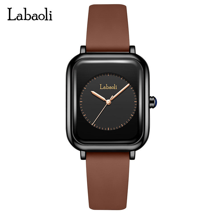 Abaoli Square Light Luxury Niche Hot-selling Simple All-match Waterproof Quartz Ladies Watch LA315