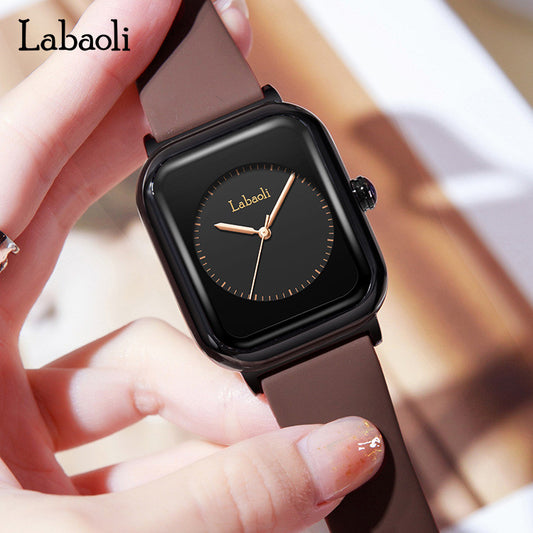 Abaoli Square Light Luxury Niche Hot-selling Simple All-match Waterproof Quartz Ladies Watch LA315