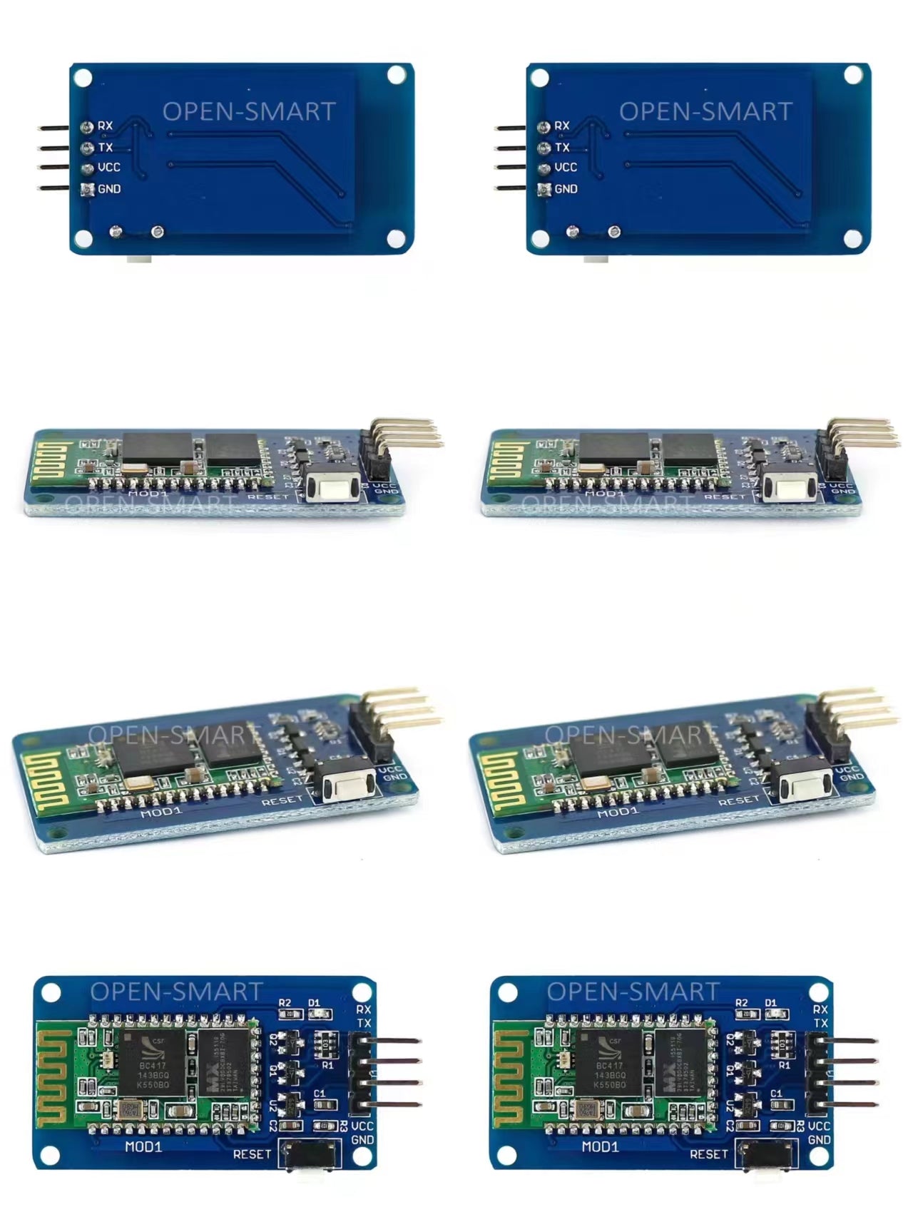 5PCS  OPEN-SMART Wireless Serial Bluetooth-compatible Transceiver Master-Slave Module Compatible with 3.3V / 5V for Arduino